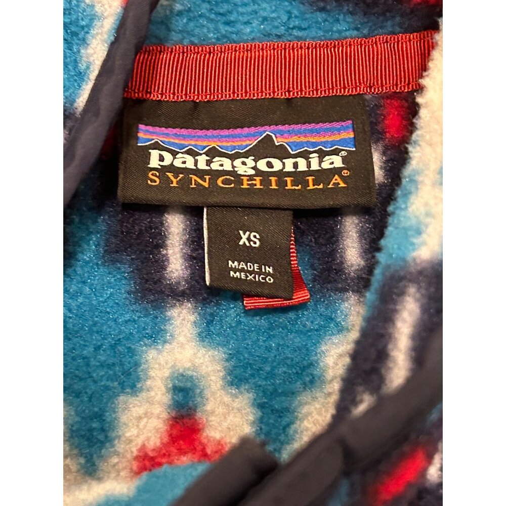 Patagonia Synchilla Snap-T Pullover Fleece Forest Carpet: Deep Sea Blue Men's XS - Picture 6 of 8